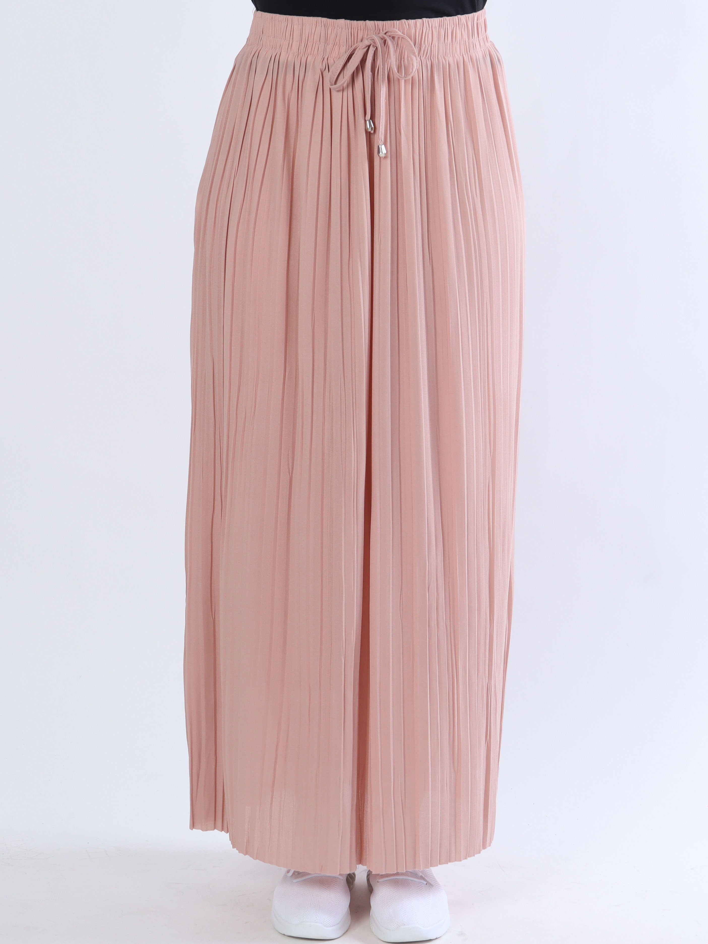 Hyben - Lang nederdel med plisseringer